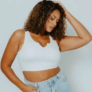 V Cut Brami Crop Top XL